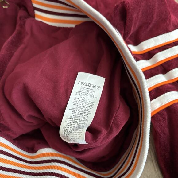 Casablanca Tennis Club Velour Racing Track Jacket Burgundy Men’s Size Small READ - Picture 8 of 9